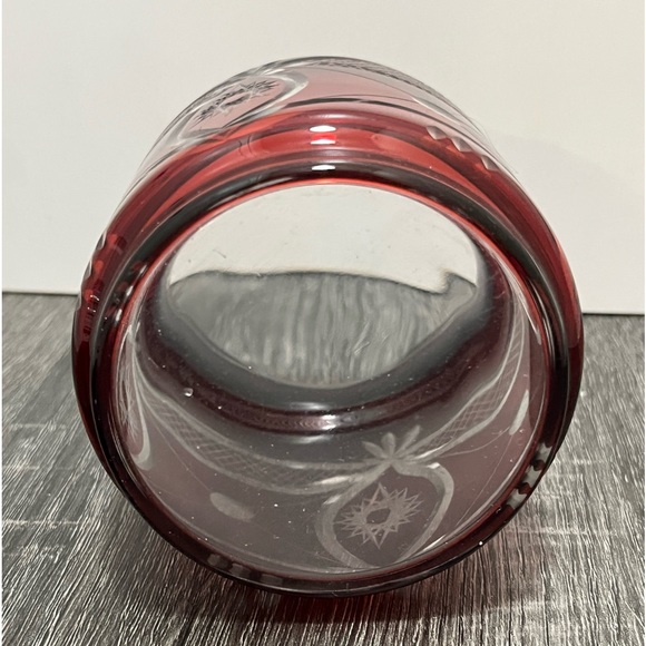 Bohemian Ruby Red Lidded Jar - Picture 10 of 10